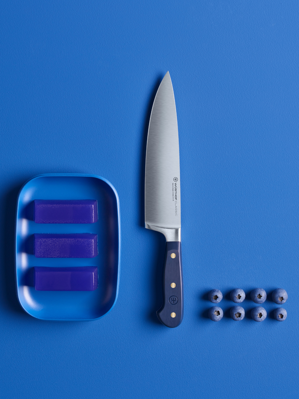 Chef's Knife in wild blueberry