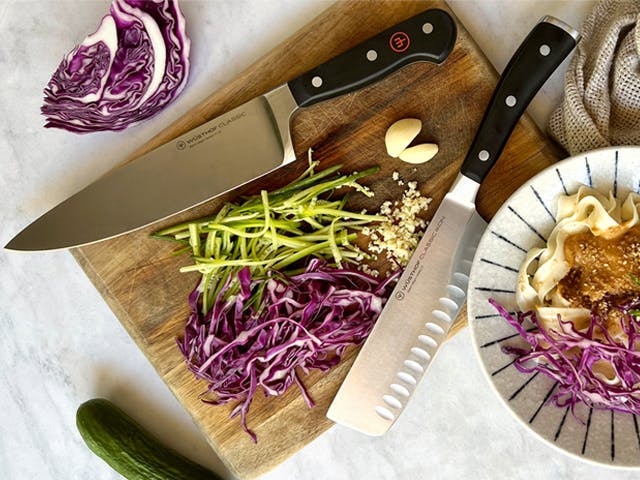 WÜSTHOF Classic chef's knife and Classic Ikon Nakiri